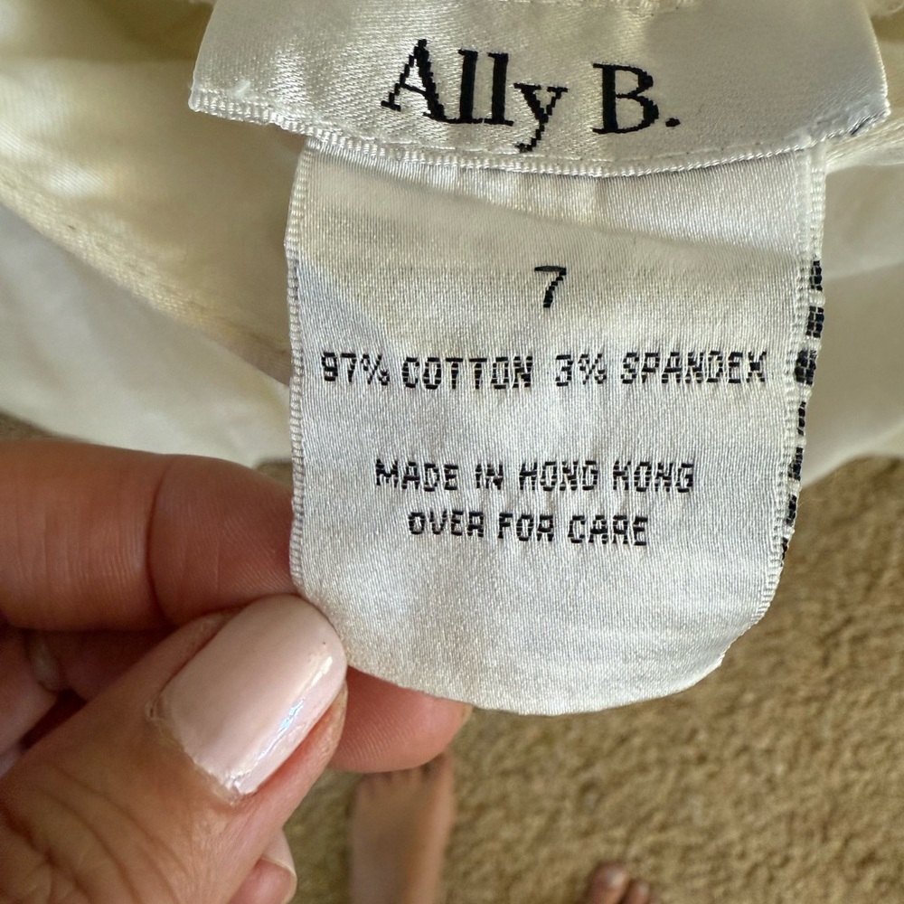 Ally B. Elegant Ivory Skirt